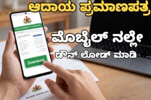Income Certificate: ಮೊಬೈಲ್‌ನಲ್ಲೇ ʼಆದಾಯ ಪ್ರಮಾಣಪತ್ರʼ ಹೀಗೆ ಡೌನ್‌ಲೋಡ್ ಮಾಡಿ